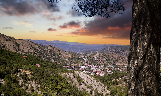 A view from Pedoulas, a village in Cyprus.
