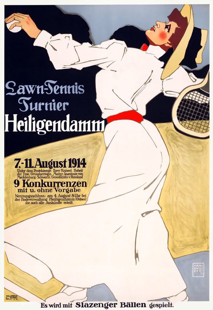 ERDT, Hans Rudi. Lawn-Tennis Turnier, Heiligendamm, Aug. 1914