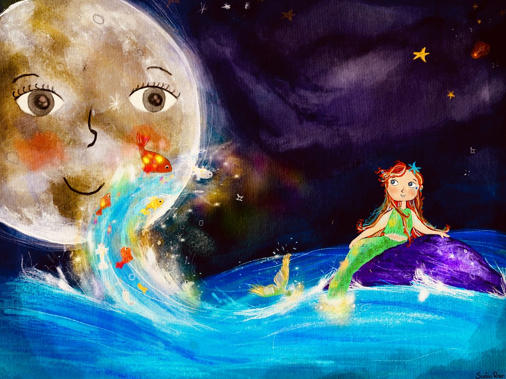 Magical moon night by Sarina Rose