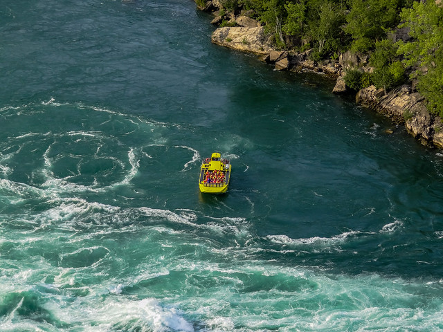 The Whirpool boat adventure in Niagara Gorge.