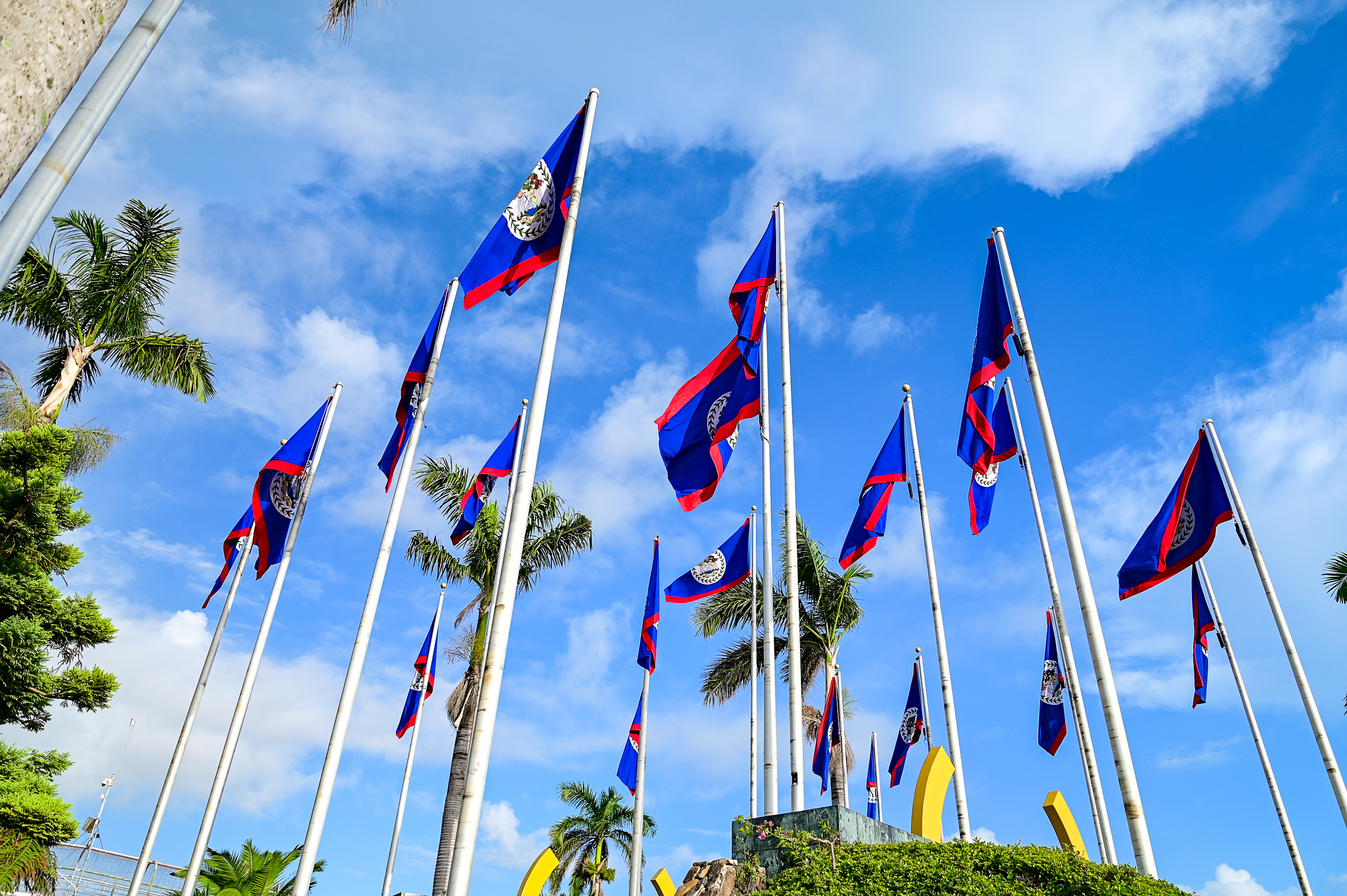 Belize City - Flag Raising Ceremony