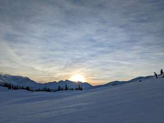 Sunrise on Whistler Mountain