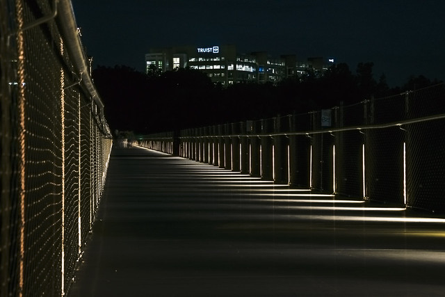 Truist : My beautiful town Richmond  bridge at night