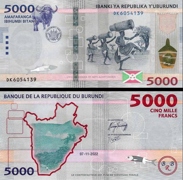 Burundi - 5.000 Francs (#058a