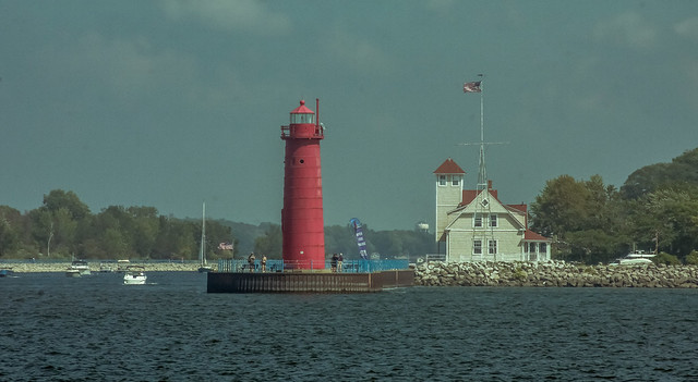 The lighthouse at Muskegon, Michigan