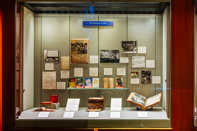 The Evolution of the ASEs, The Best-Read Army in the World, curated by Molly Manning, exhibited at the Grolier Club