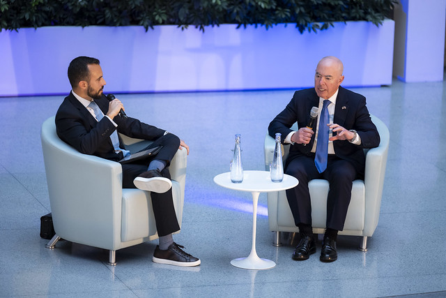 DHS Secretary Alejandro Mayorkas Participates in a HHM Fireside Chat