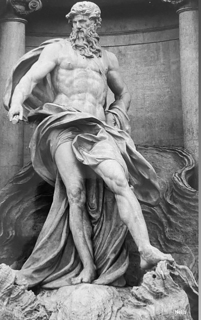 Neptune le dieu des Mers 💙Boîte à souvenirs ✨2002 Rome fontaine de Trevi