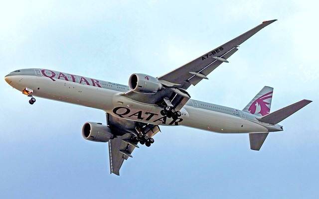 A7-BES   Boeing 777-300ER [64089] (Qatar Airways) Home~G 25/07/2023