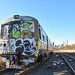 an abandoned lirr M3 sits dormant in long island city during a cold january morning back in 2021.