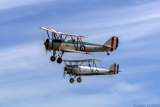 Avro Tutor and Hawker Tomtit - The Shuttleworth Collection Old Warden (explored 29/9/23)