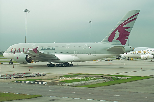 Qatar Airways A7-APD Airbus A380-861 cn/160 @ VTBS / BKK 26-09-2023