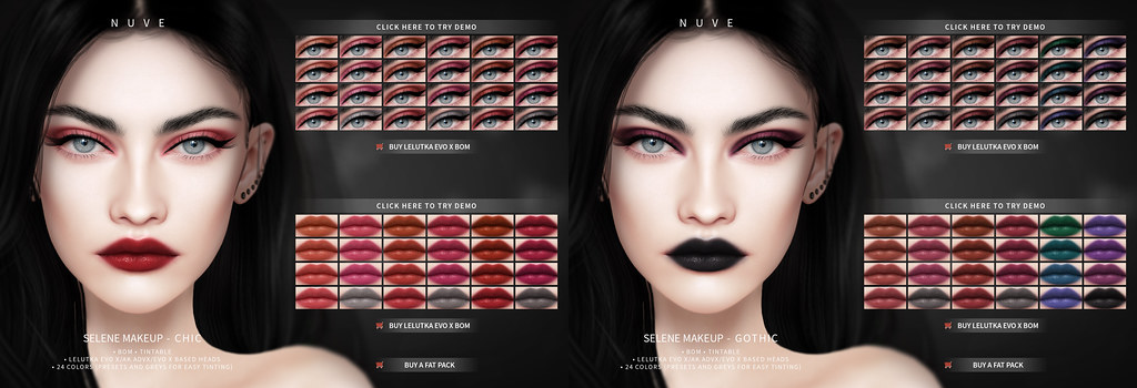 Selene Makeup Gothic & Chic - Lelutka Evo X/AK ADVX