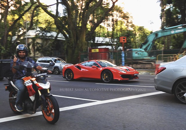 Ferrari 488 Pista, Tomlinson Road, Singapore