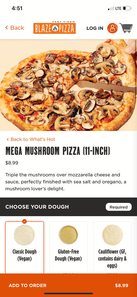 美式餐廳-Blaze Pizza-9月限定Mega Mush