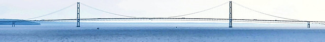 Mackinac Bridge, over the Straits of Mackinac