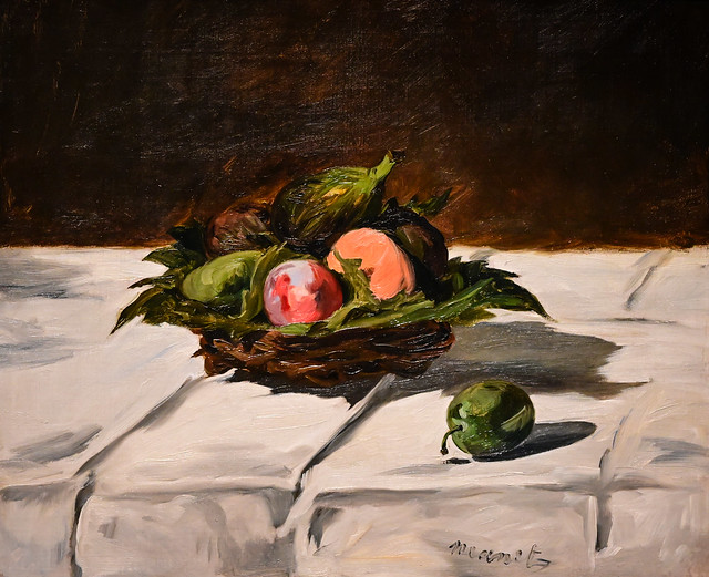 Edouard Manet - Basket of Fruit 1864 at Philadelphia Museum of Art - Philadelphia PA