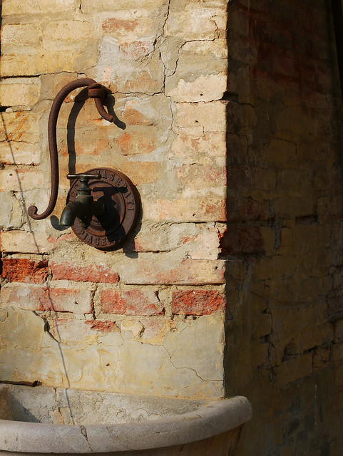Old faucet in Paderna Castle