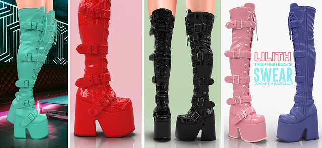 L&B @ FAMESHED: OCT Lilith Thigh-High Boots!