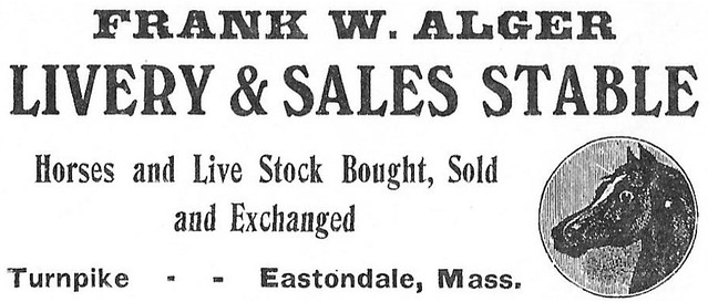 Alger, Frank W., Turnpike Street, Eastondale, MA, info, Easton Historical Society,