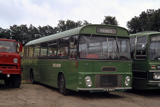 Bickers . Coddenham  , Suffolk . PTX987F . Coddenham yard , Suffolk . Sunday afternoon 12th-June-1977 .