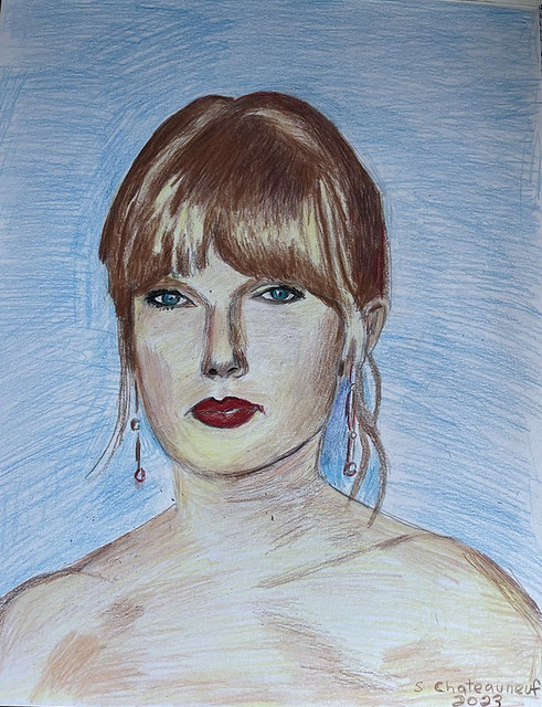 Taylor Swift - Colored Pencil Drawing Done by STEVEN CHATEAUNEUF (2023).jpg