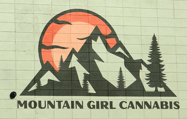 Public Art Rutland VT Mountain Girl Cannabis