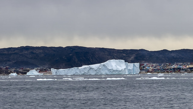 Illulissat with icebergs