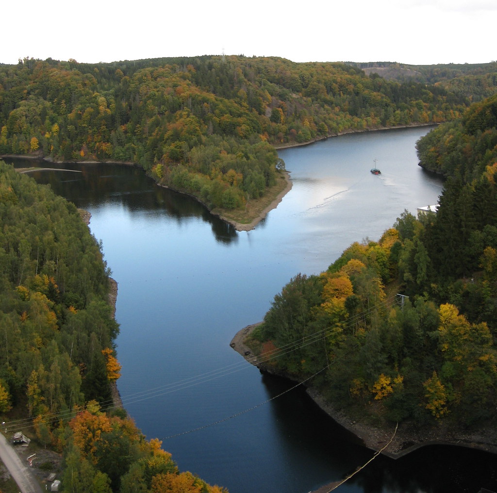 德國哈爾茨區（Harz）東部的拉普博德水庫（Rappbode），供給了大約100萬人的用水。照片來源：Milenas／Wikimedia Commons（CC BY-SA 3.0）