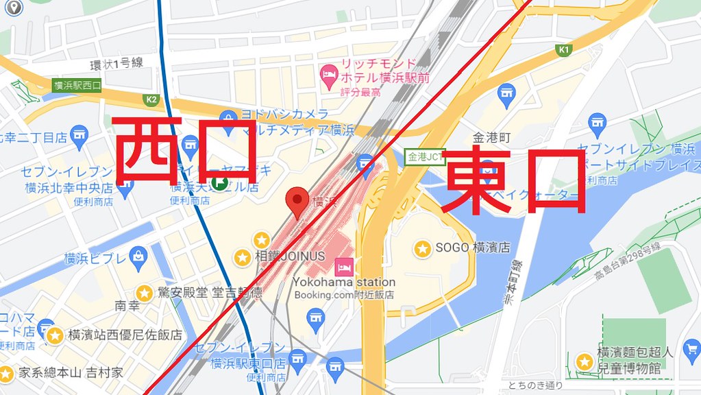 橫濱車站地圖