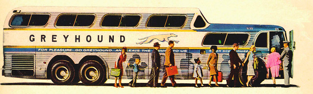 Greyhound Bus Ad for the Super  Scenicruiser