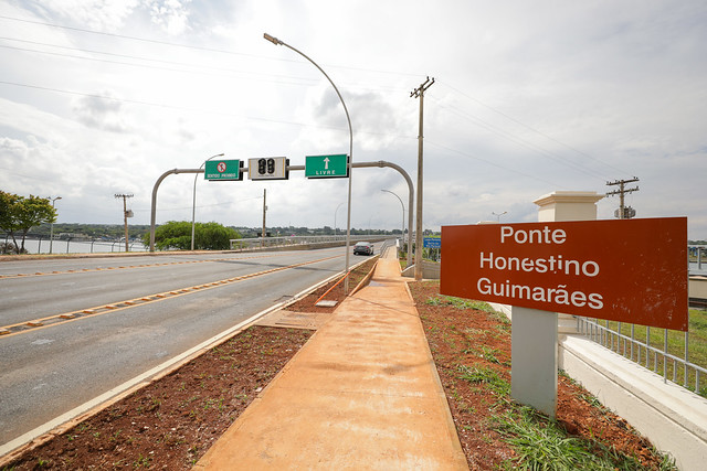 Começa segunda etapa das obras da Ponte Honestino Guimarães