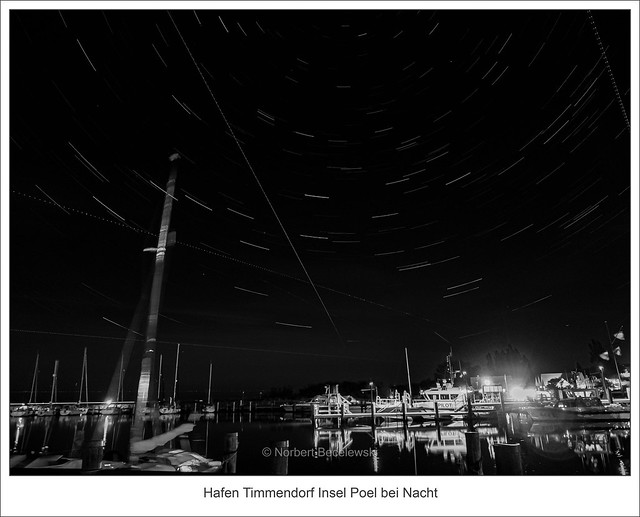 Hafen Timmendorf Insel Poel bei Nacht