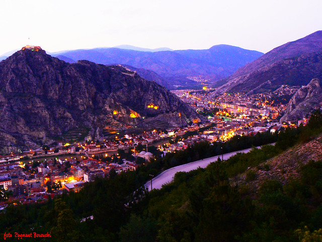 Amasya - night view of city