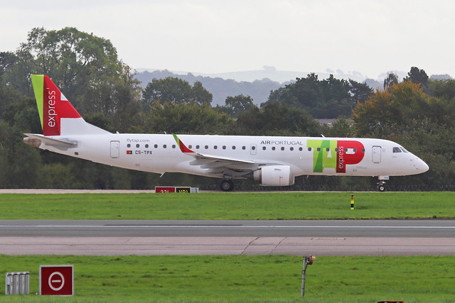 CS-TPX Embraer E-190-100AR IGW Air Portugal Express MAN 02OCT23