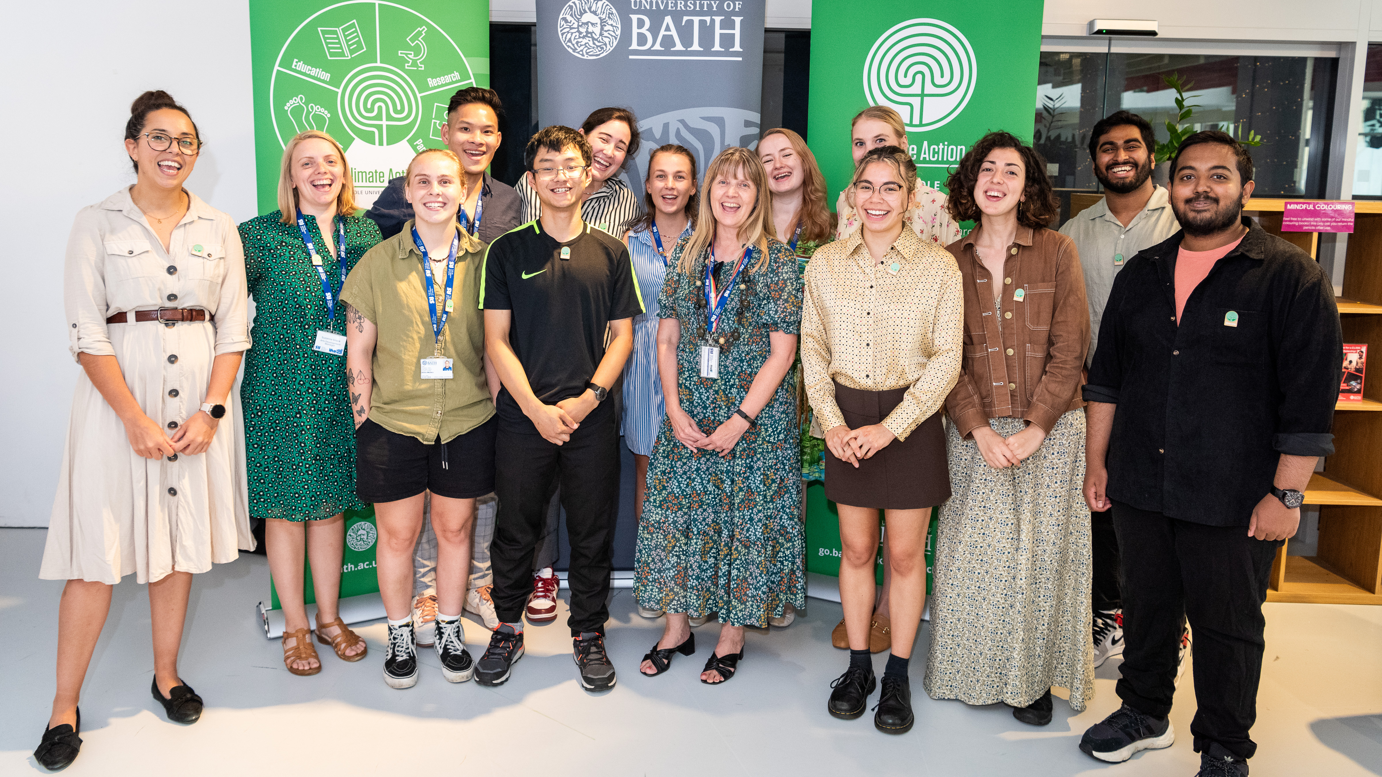 Group of students and members of the Students' Union who received Climate Action awards