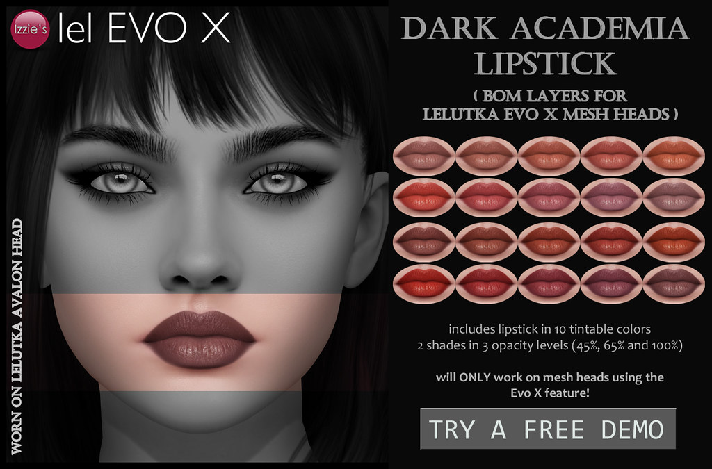 Dark Academia Lipstick (Evo X) for Anthem