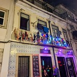 bras hanging at Bairro Alto, Lisbon in Lisbon, Portugal 