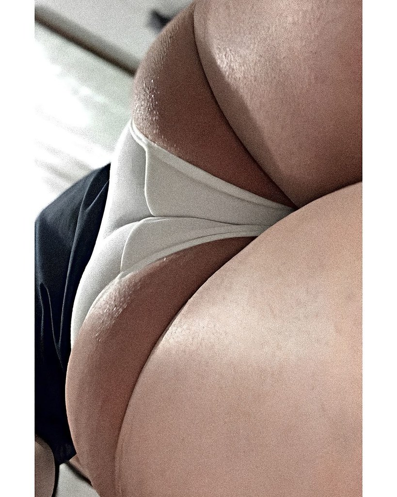 Arvilla Jevon sexy chunky ass in white panties closeup selfies