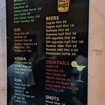 Lisbon drink menu in Lisbon, Portugal 