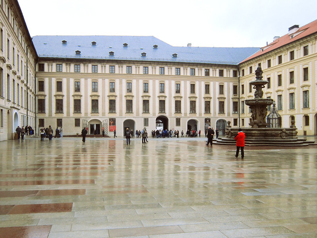 Courtyard Of Prague Castle.