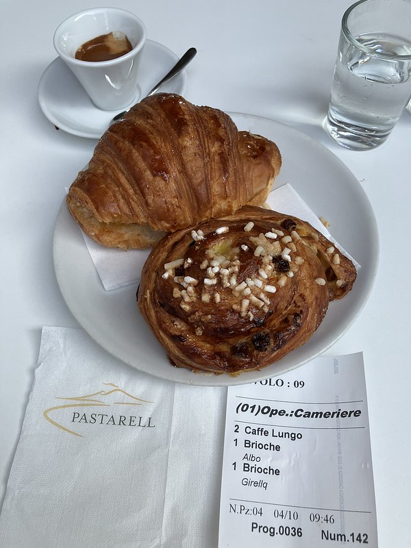 Last breakfast at Pastarell, Turin