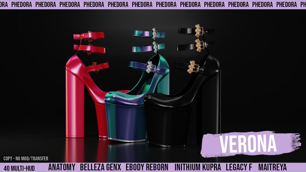 Phedora. – "Verona" Heels available at Wasteland Event ♥