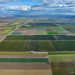 23-Oct_0223-72 looking, south, down, Salinas,Valley, from, drone, crops, abstract, route, 101, Sun, Coast, farms