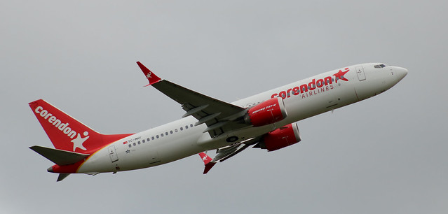 Boeing 737: 43340 TC-MKF 737 MAX 8 Corendon Airlines Newcastle Airport