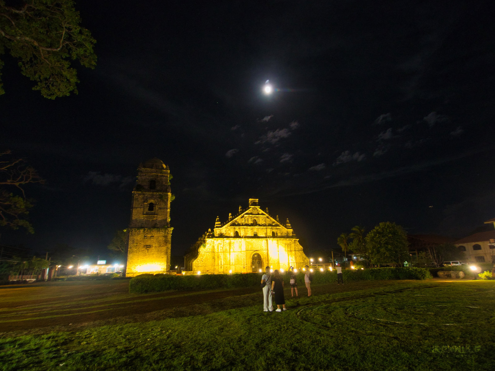 Paoay Church in the evening