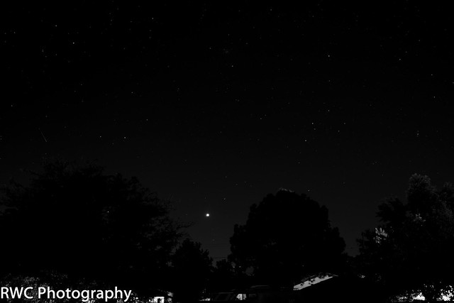 Venus Rising with a Little Shooting Star to the Left