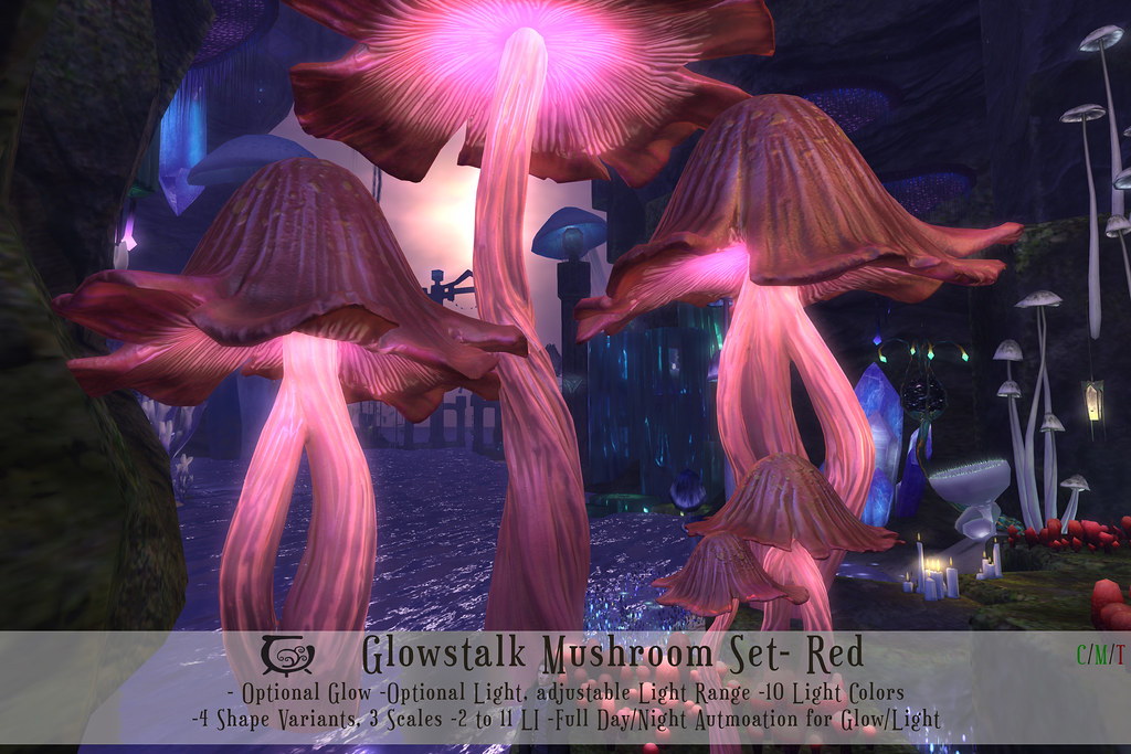 Glowstalk Mushroom Red