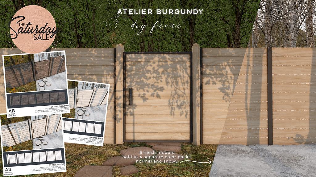 Atelier Burgundy . DIY Fence Dark TSS