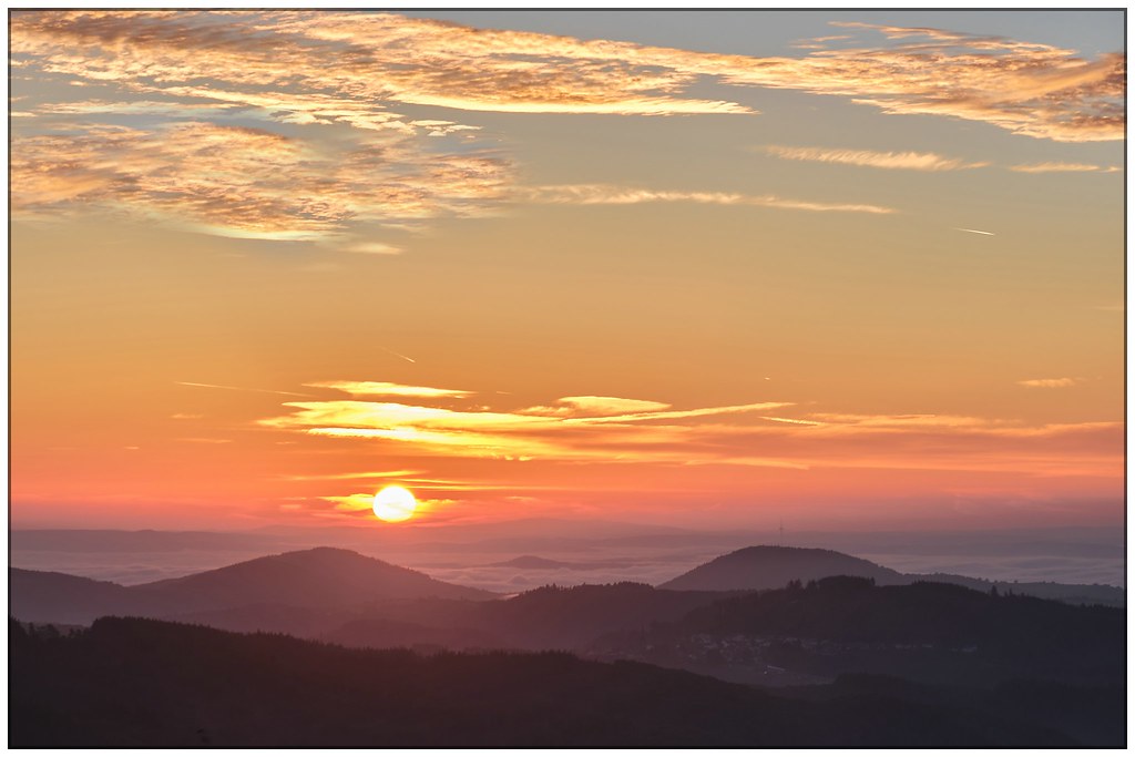 Blick auf Berg Hochsimmer (Sunrise)